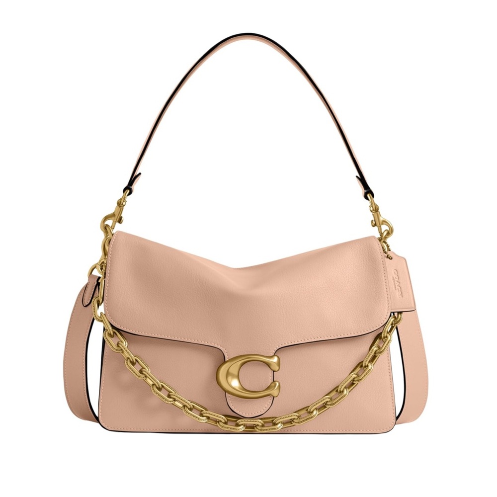 NWT Coach Chain Tabby 30 Shoulder Bag | Blush Pink and Gold